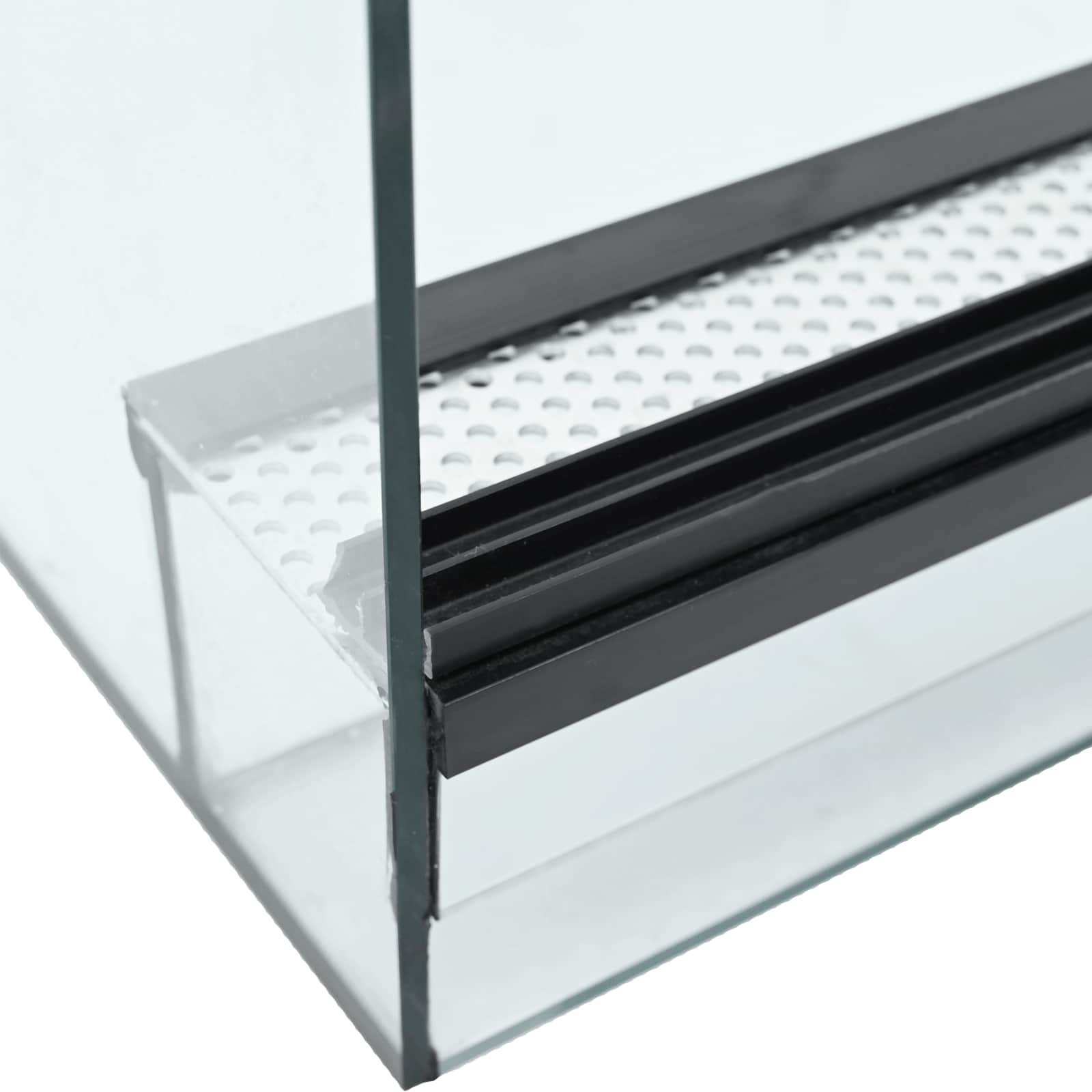 vidaXL Reptielen en Amfibieën Habitaten Wit 30 x 30 x 30 cm Glas
