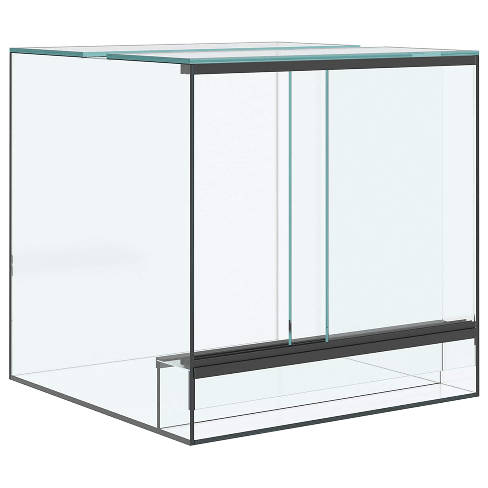 vidaXL Reptielen en Amfibieën Habitaten Wit 30 x 30 x 30 cm Glas