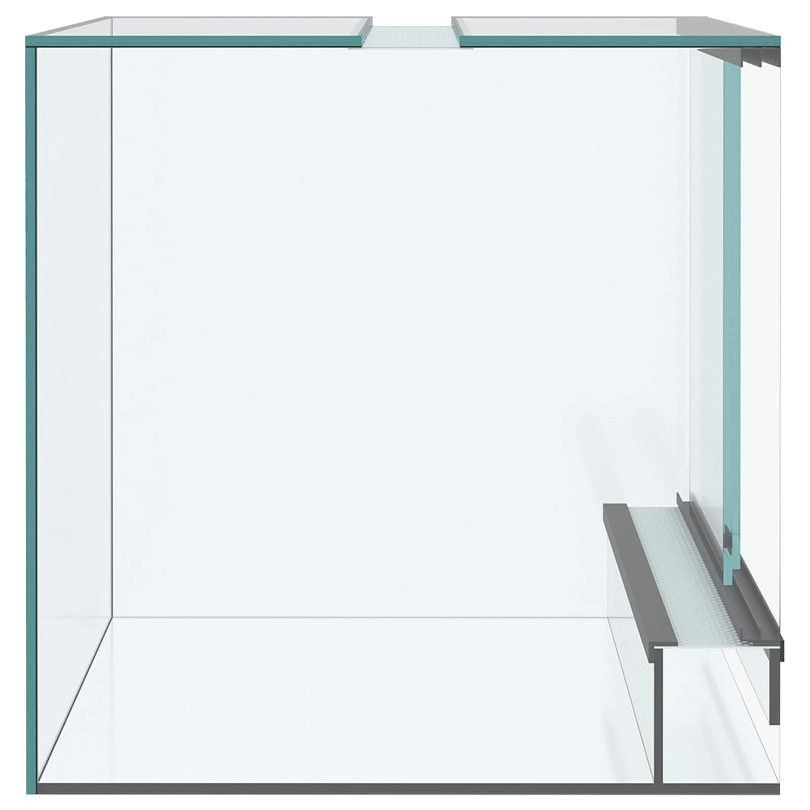 vidaXL Reptielen en Amfibieën Habitaten Wit 30 x 30 x 30 cm Glas