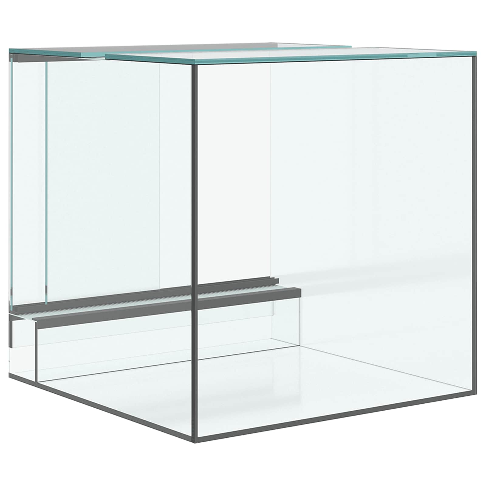 vidaXL Reptielen en Amfibieën Habitaten Wit 30 x 30 x 30 cm Glas