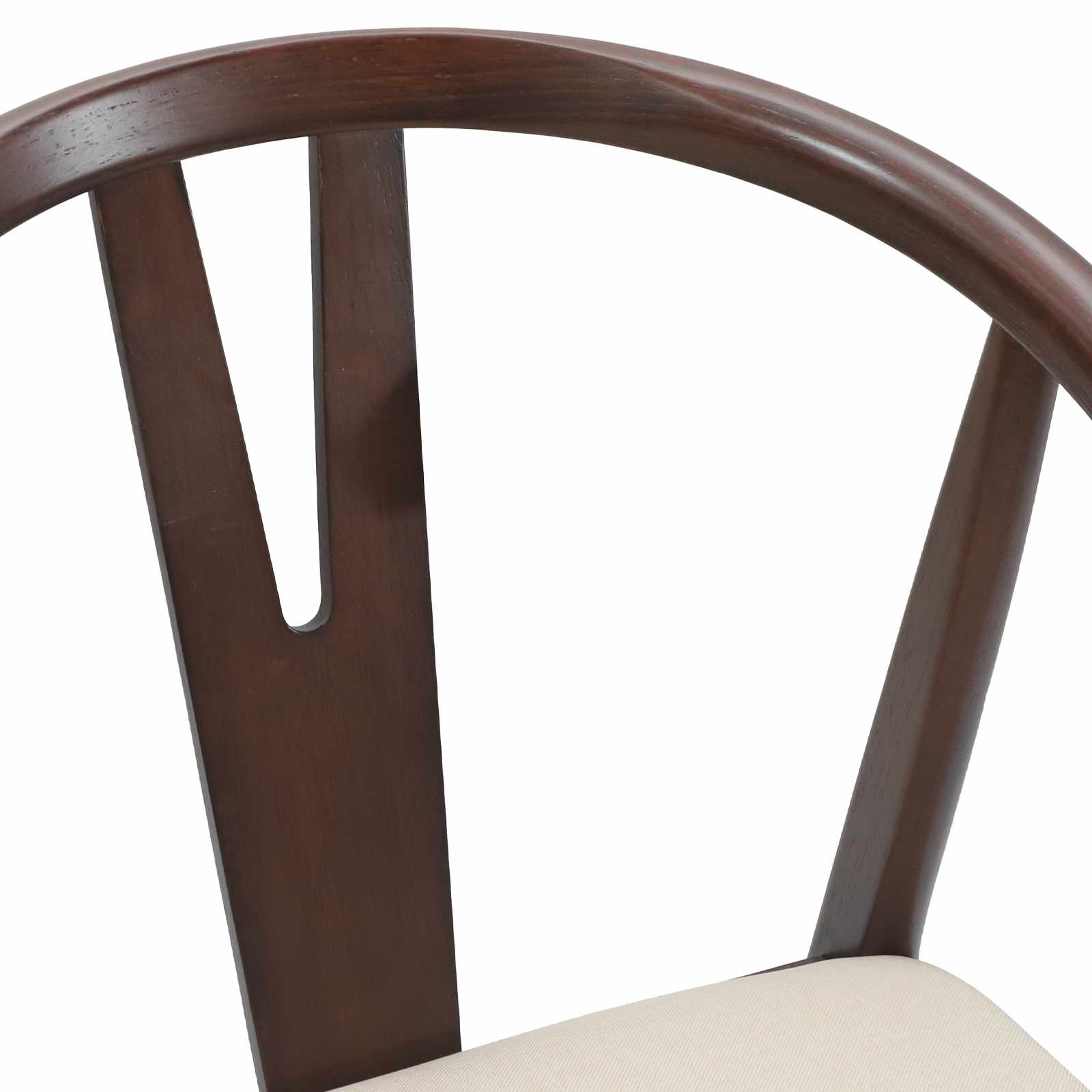 vidaXL Eetkamerstoel 2 pcs Lichtbruin en Licht Massief Rubberhout