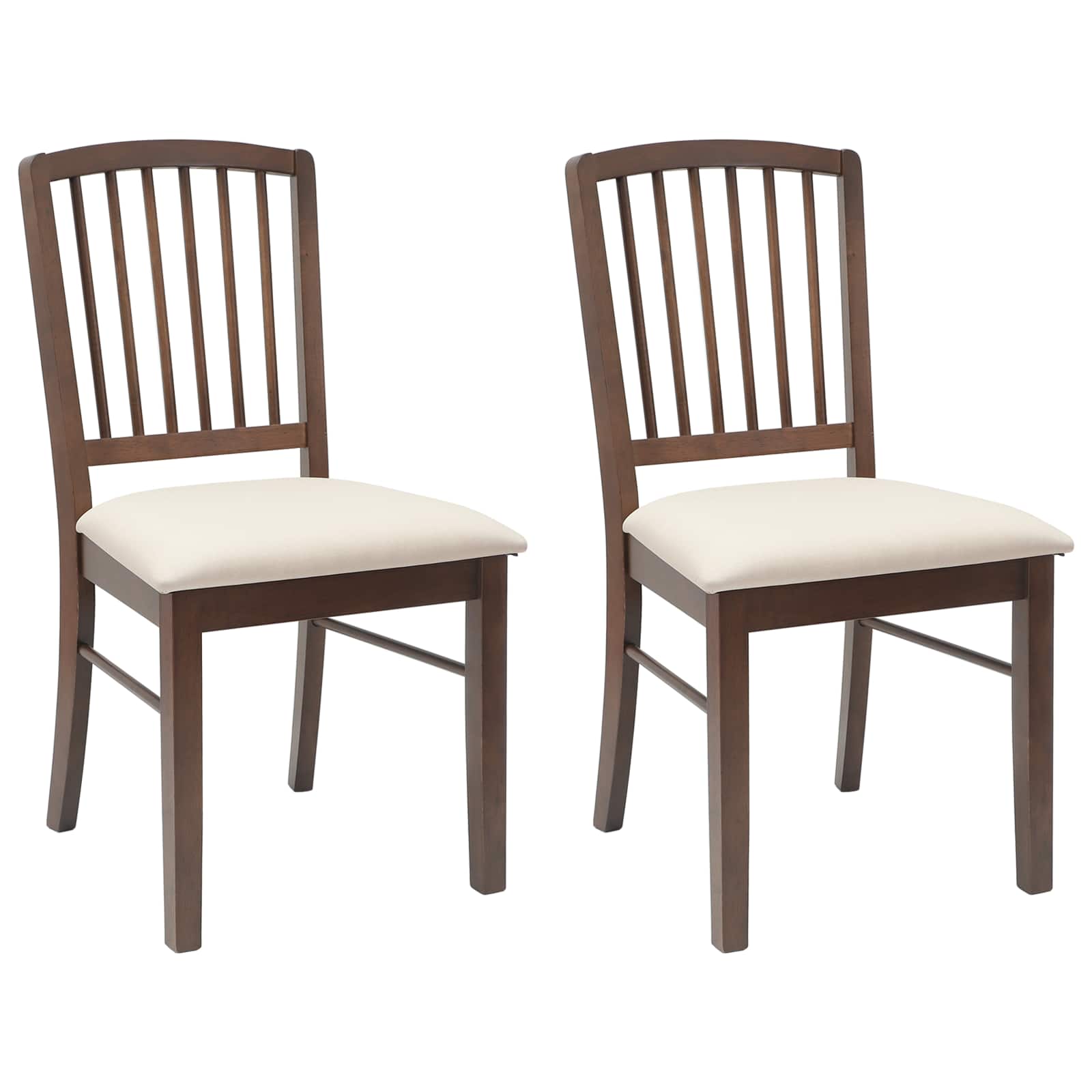 vidaXL Eettafelstoelen 2 pcs Licht Bruin 50 x 52,5 x 91 cm