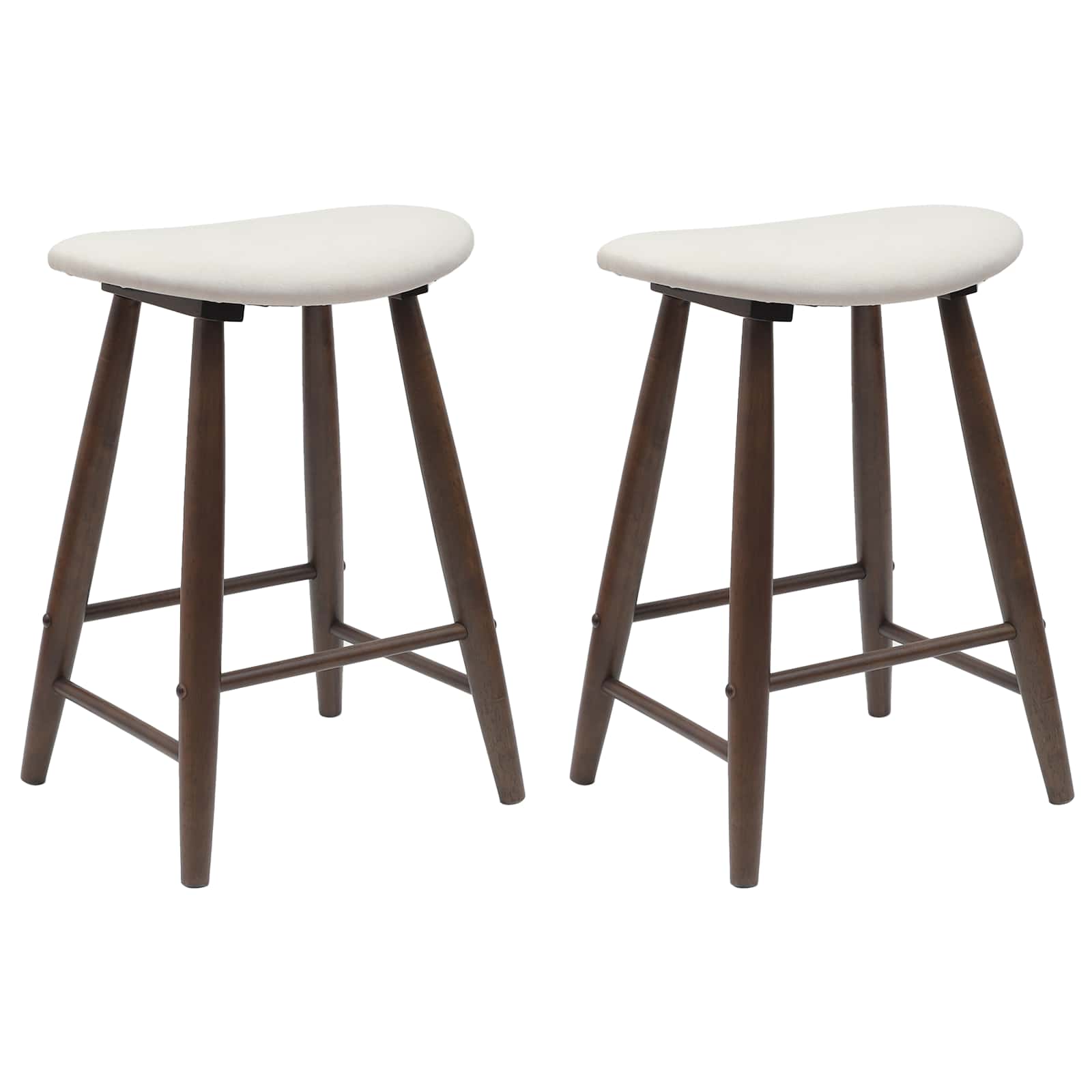 vidaXL Eettafelstoelen 2 pcs Licht Bruin 46 x 37 x 63 cm