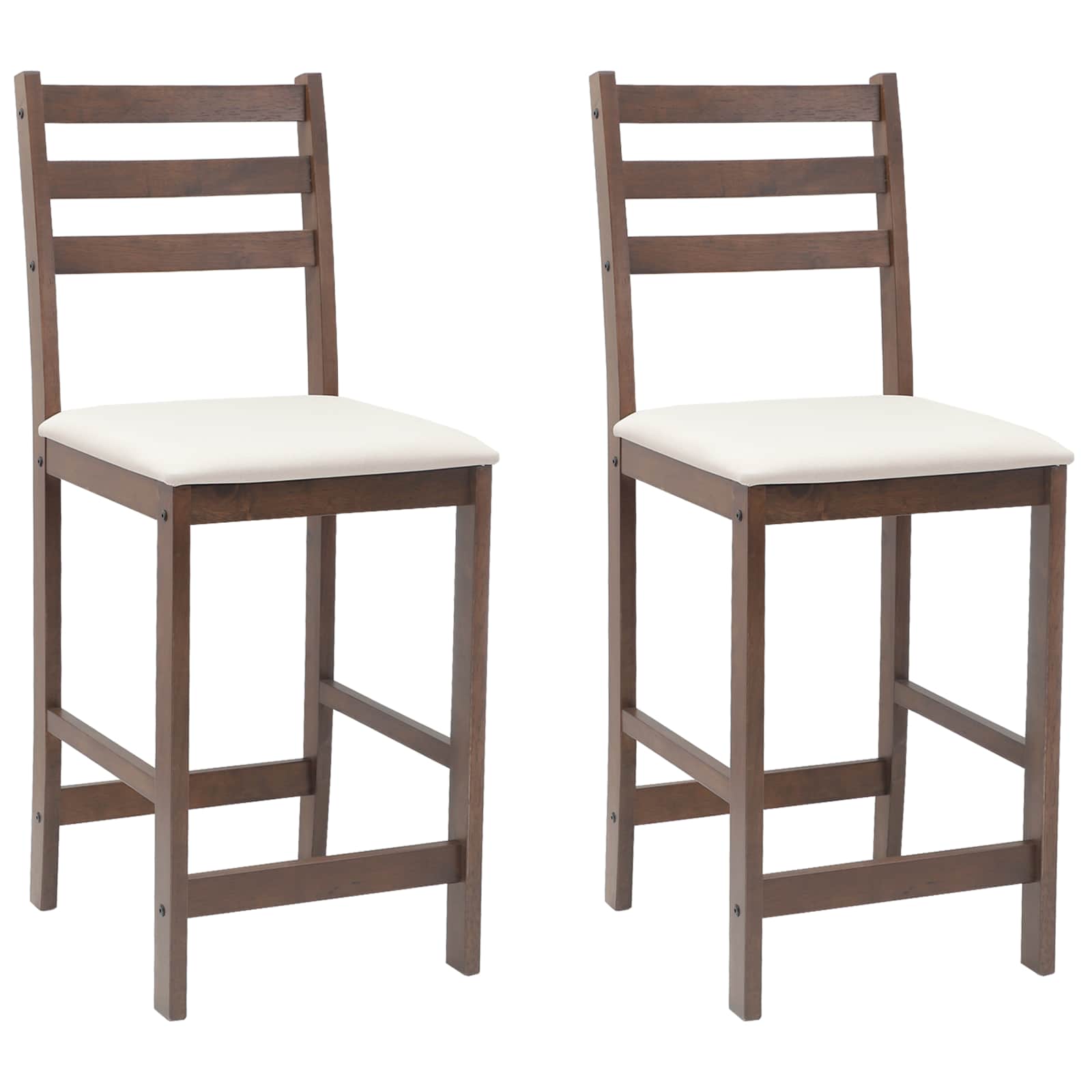 vidaXL Eettafelstoelen 2 pcs Licht Bruin 40 x 47,5 x 99,5 cm