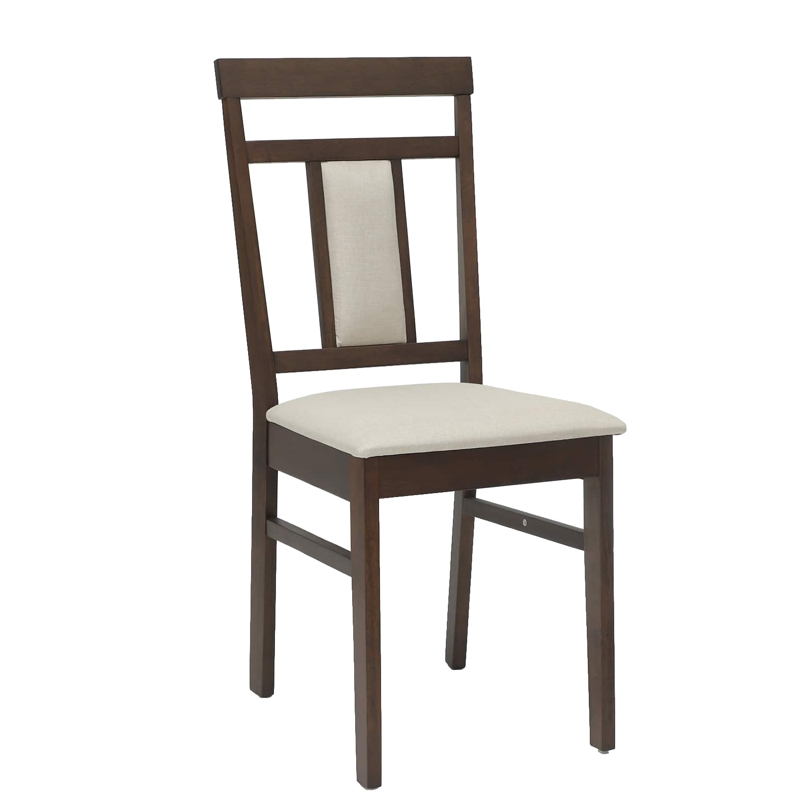 vidaXL Eetkamerstoel 2 pcs Wit Massief Hout