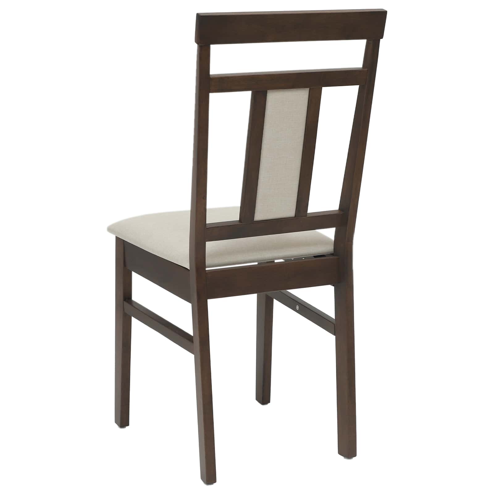 vidaXL Eetkamerstoel 2 pcs Wit Massief Hout