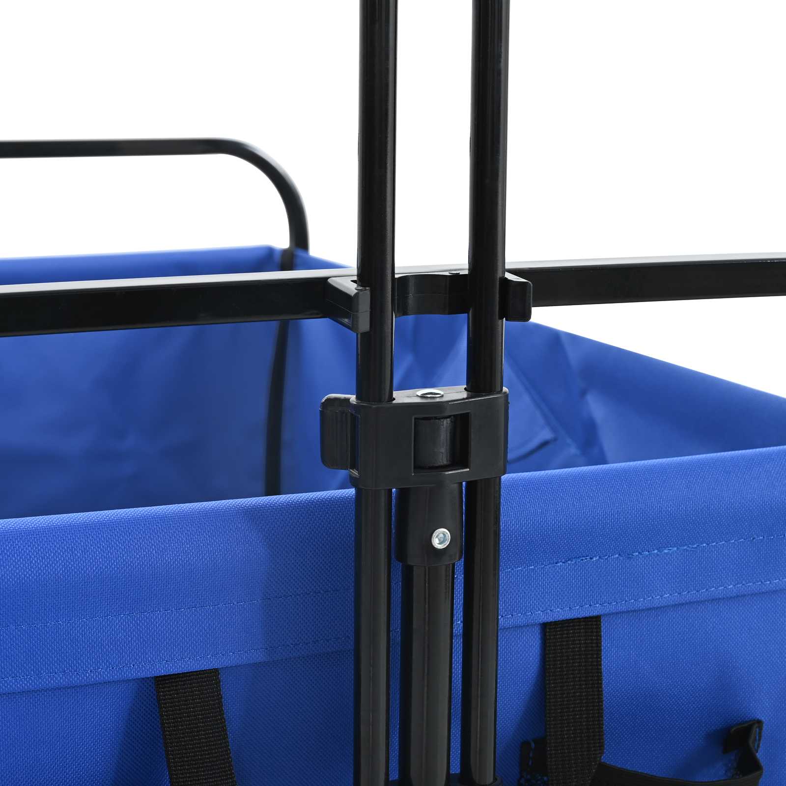 vidaXL Vouwbare Handtrolley Blauw 89 x 63 x 96 cm Staal en Oxford stof