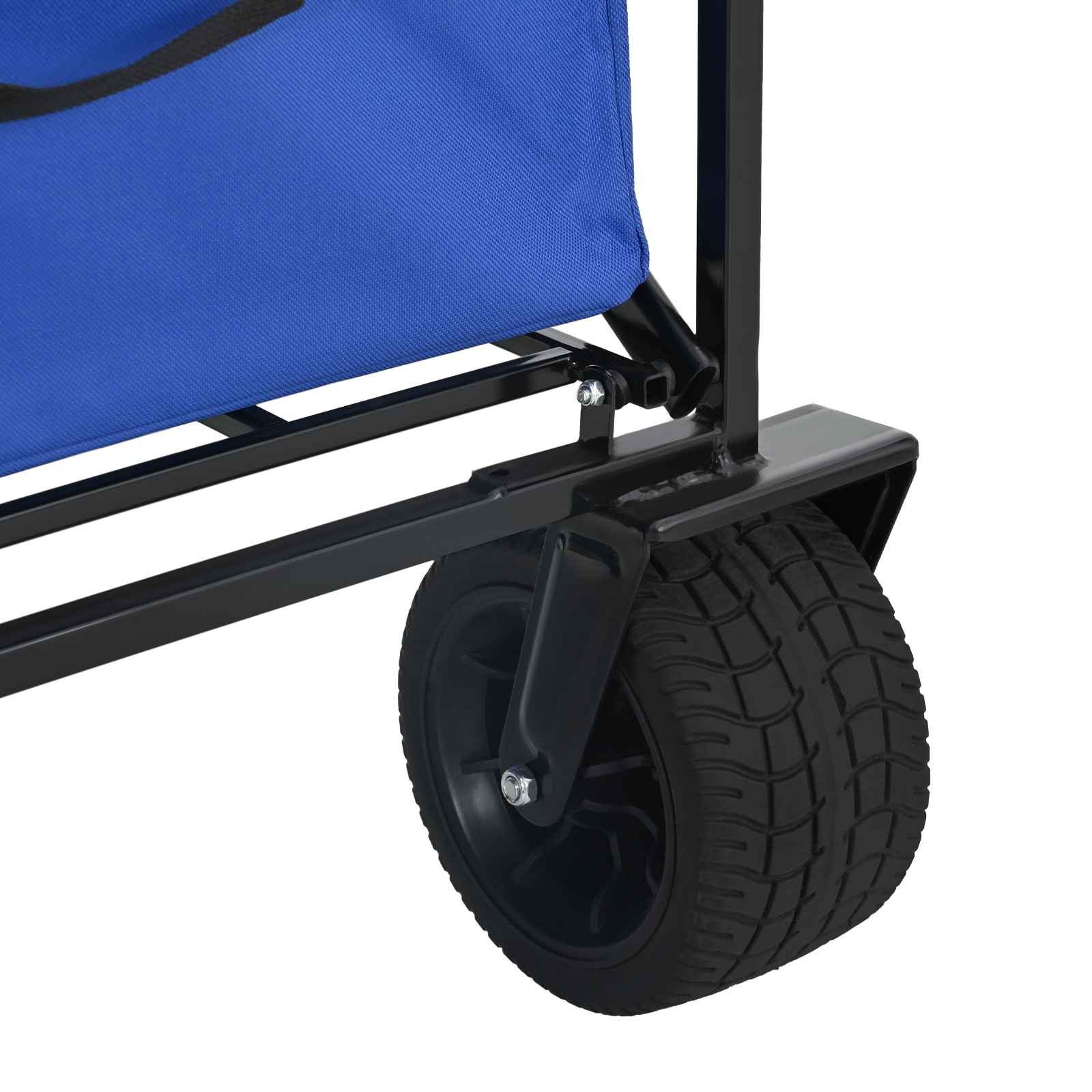 vidaXL Vouwbare Handtrolley Blauw 89 x 63 x 96 cm Staal en Oxford stof