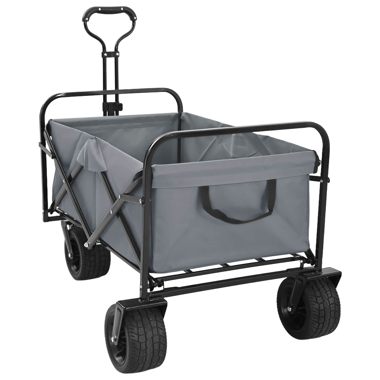 vidaXL Vouwbare Handtrolley Blauw 89 x 63 x 96 cm Staal en Oxford stof