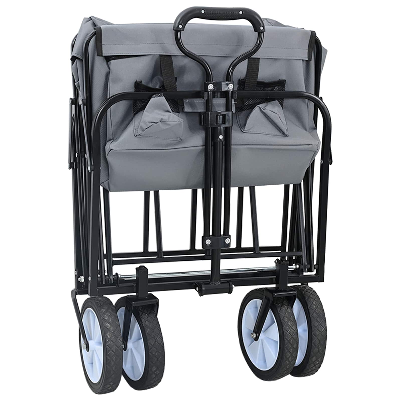 vidaXL Vouwbare Handtrolley Grijs 94 x 53 x 99 cm Oxford Stof