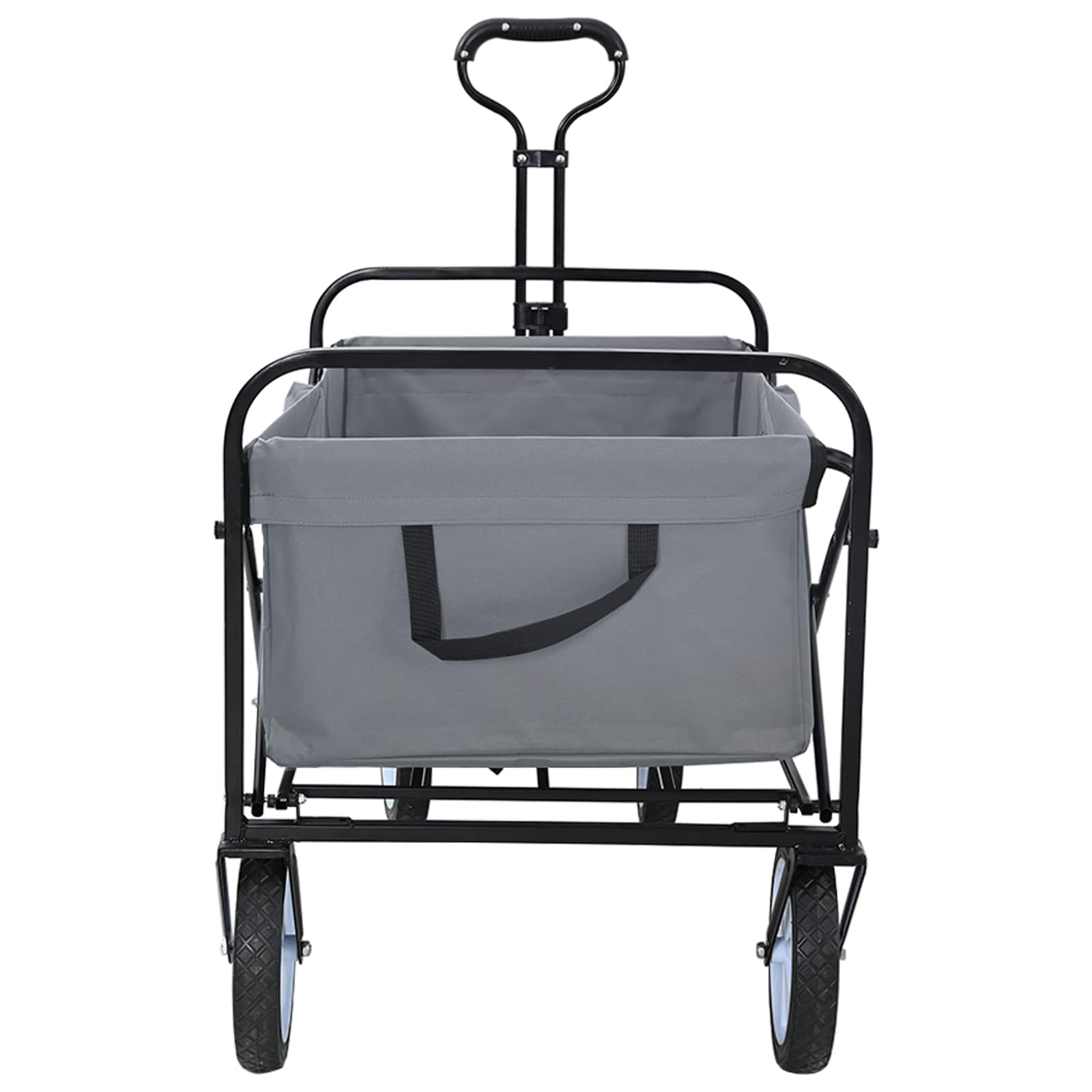 vidaXL Vouwbare Handtrolley Grijs 94 x 53 x 99 cm Oxford Stof
