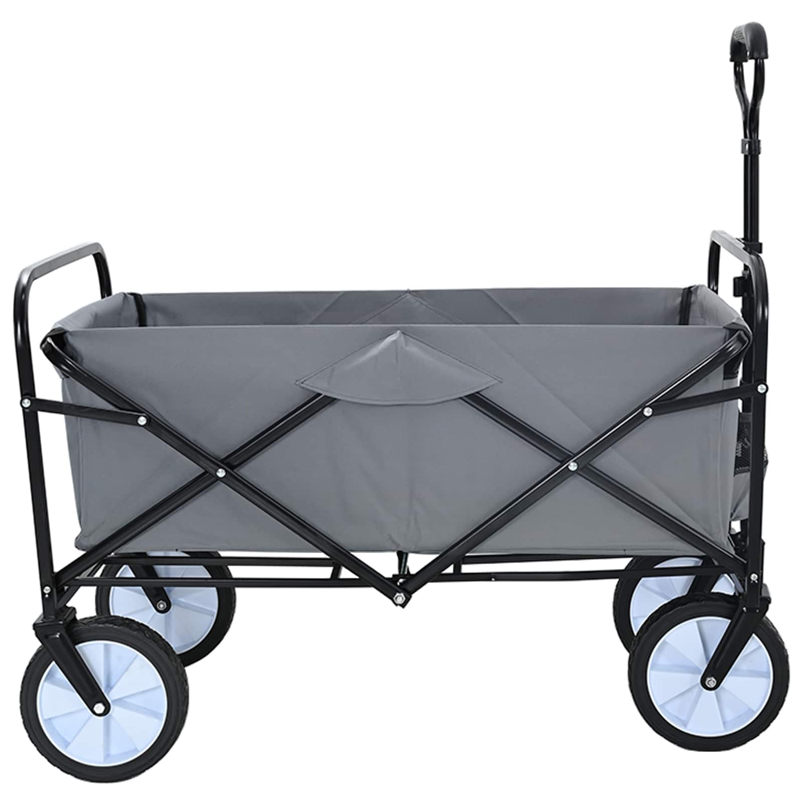 vidaXL Vouwbare Handtrolley Grijs 94 x 53 x 99 cm Oxford Stof