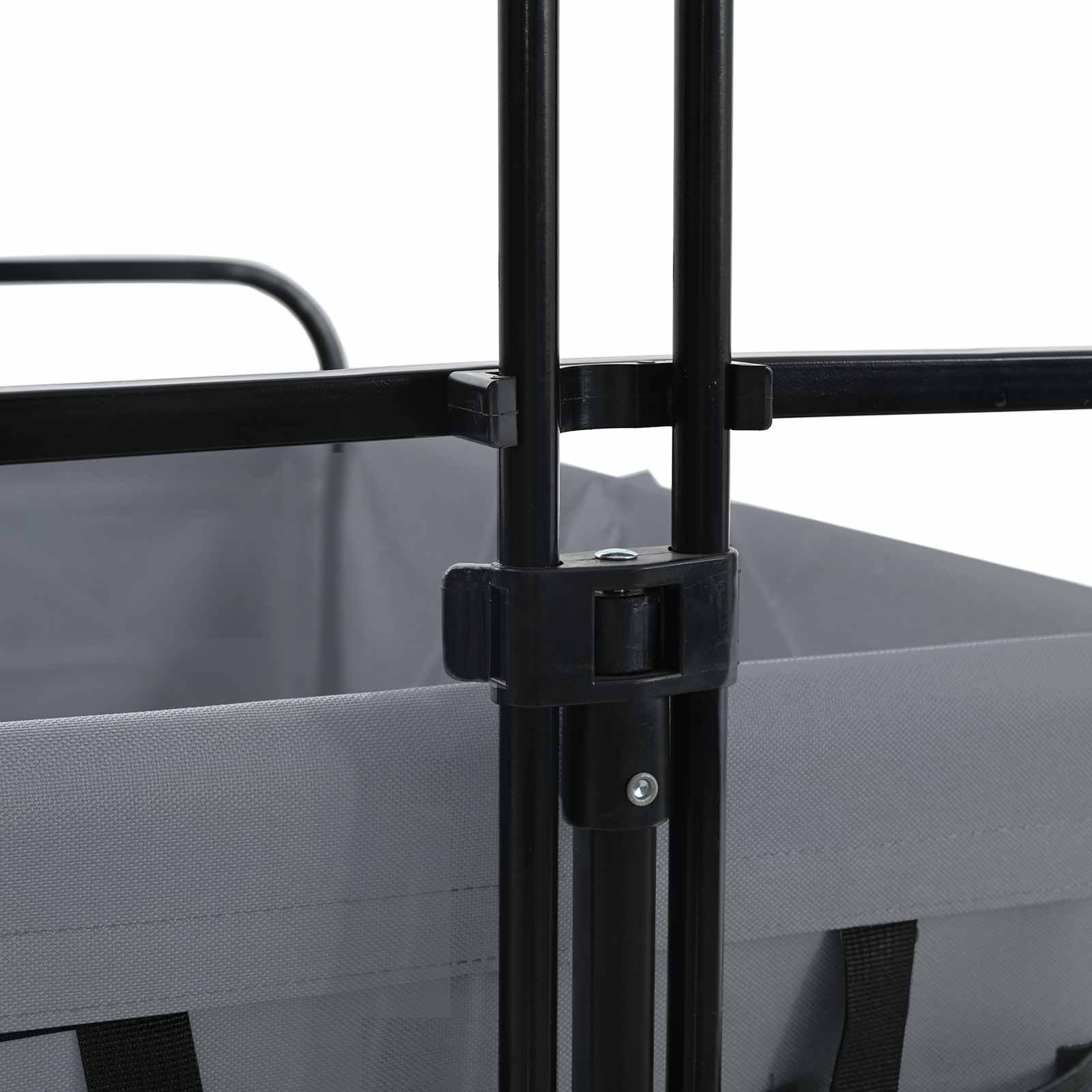 vidaXL Vouwbare Handtrolley Grijs 94 x 53 x 99 cm Oxford Stof
