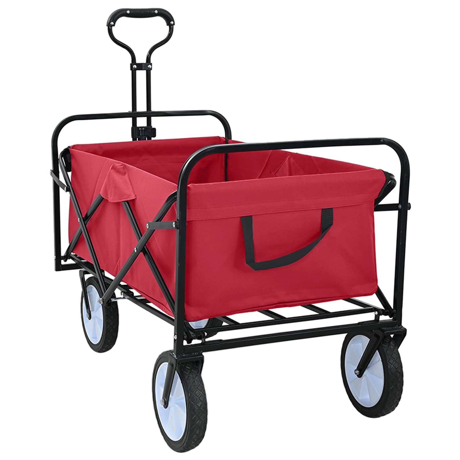 vidaXL Vouwbare Handtrolley Grijs 94 x 53 x 99 cm Oxford Stof