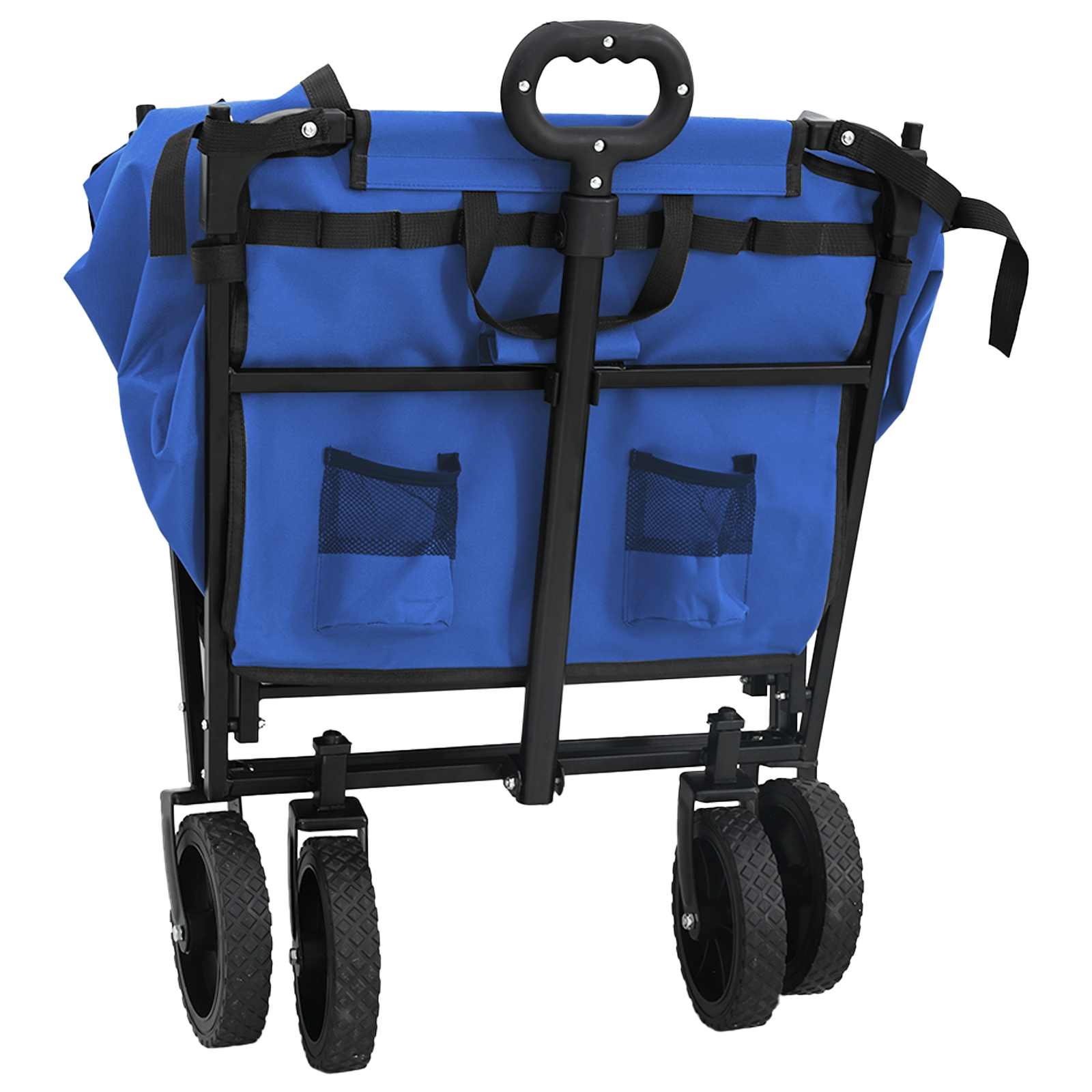 vidaXL Vouwbare Handtrolley Zwart 105 x 56.5 x 116 cm Oxford Stof