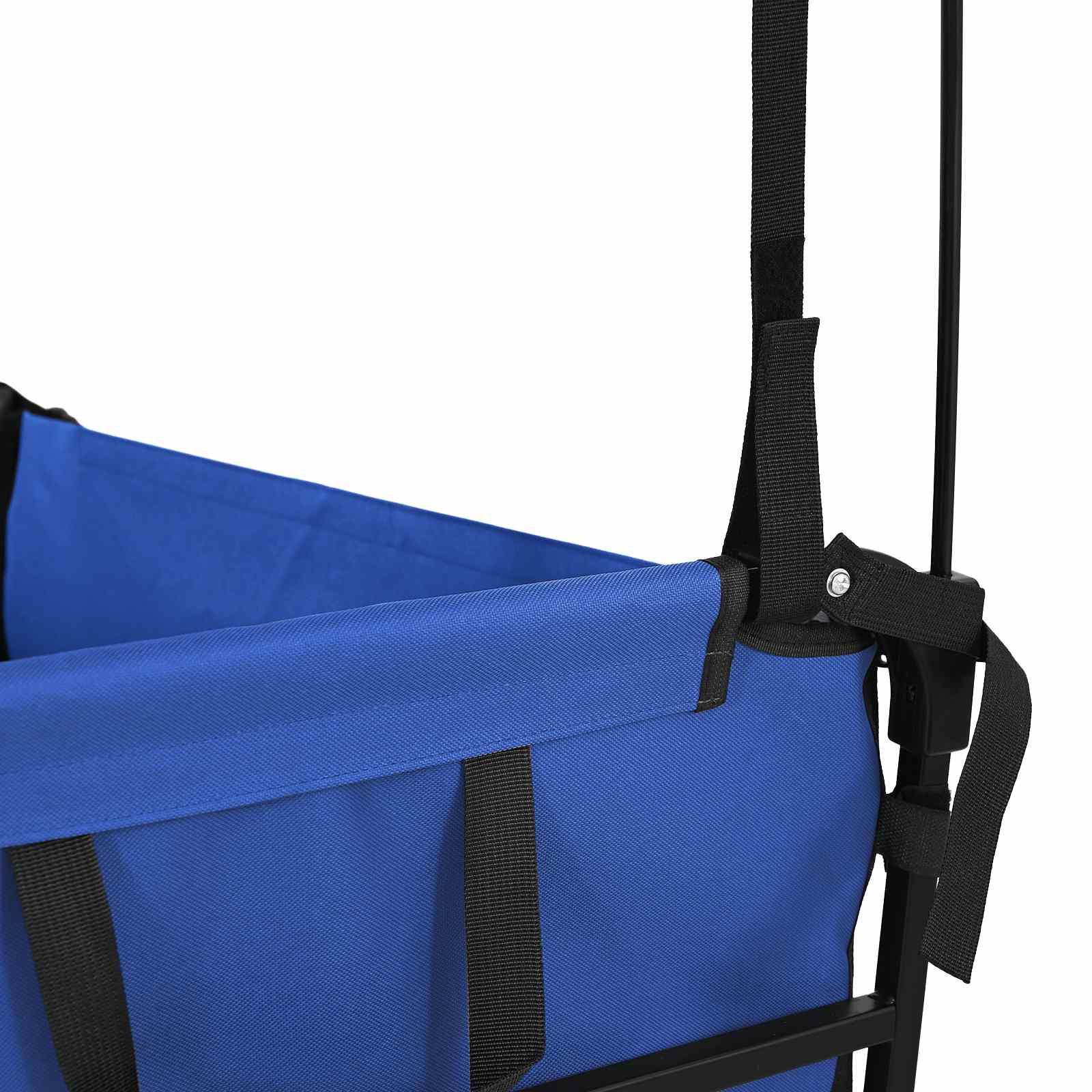 vidaXL Vouwbare Handtrolley Zwart 105 x 56.5 x 116 cm Oxford Stof