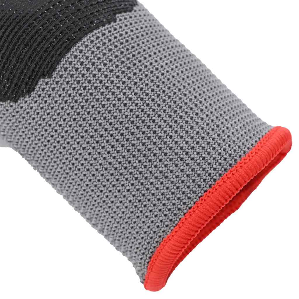 vidaXL Werkhandschoenen 12 pcs Grijs en zwart 7 / S Polyester