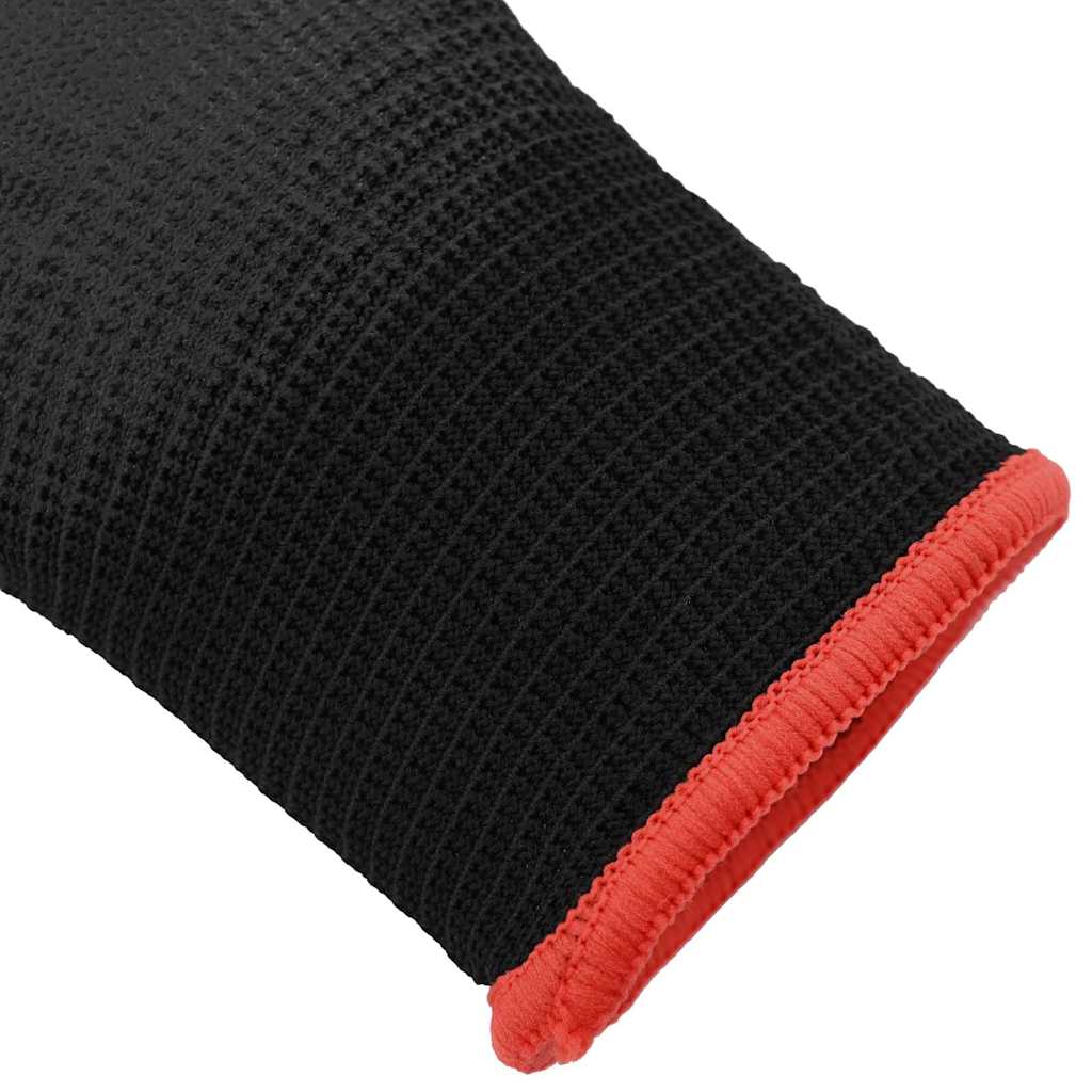 vidaXL Werkhandschoenen 12 pcs Zwart 7 / S Polyester