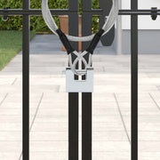 vidaXL Hangslot Zilver 4,2 x 1,9 x 4 cm Staal