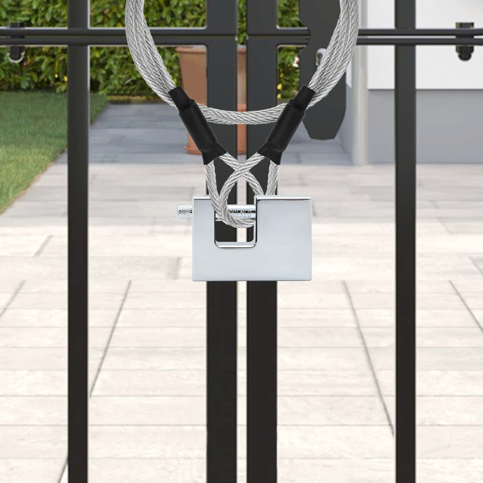 vidaXL Hangslot Zilver 4,2 x 1,9 x 4 cm Staal