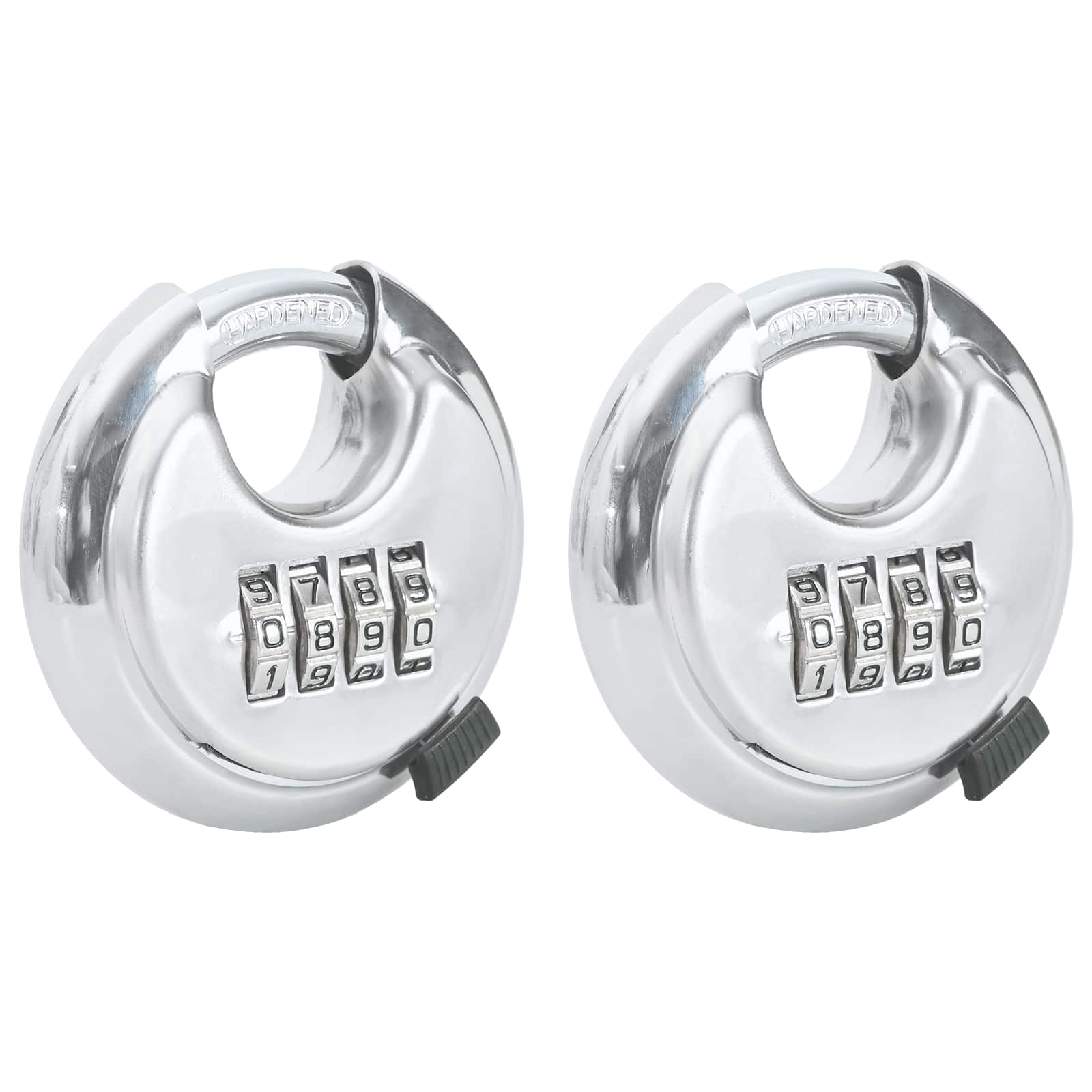 vidaXL Discusloten met sleutels 2 pcs Zilver 7 x 2,3 x 7 cm