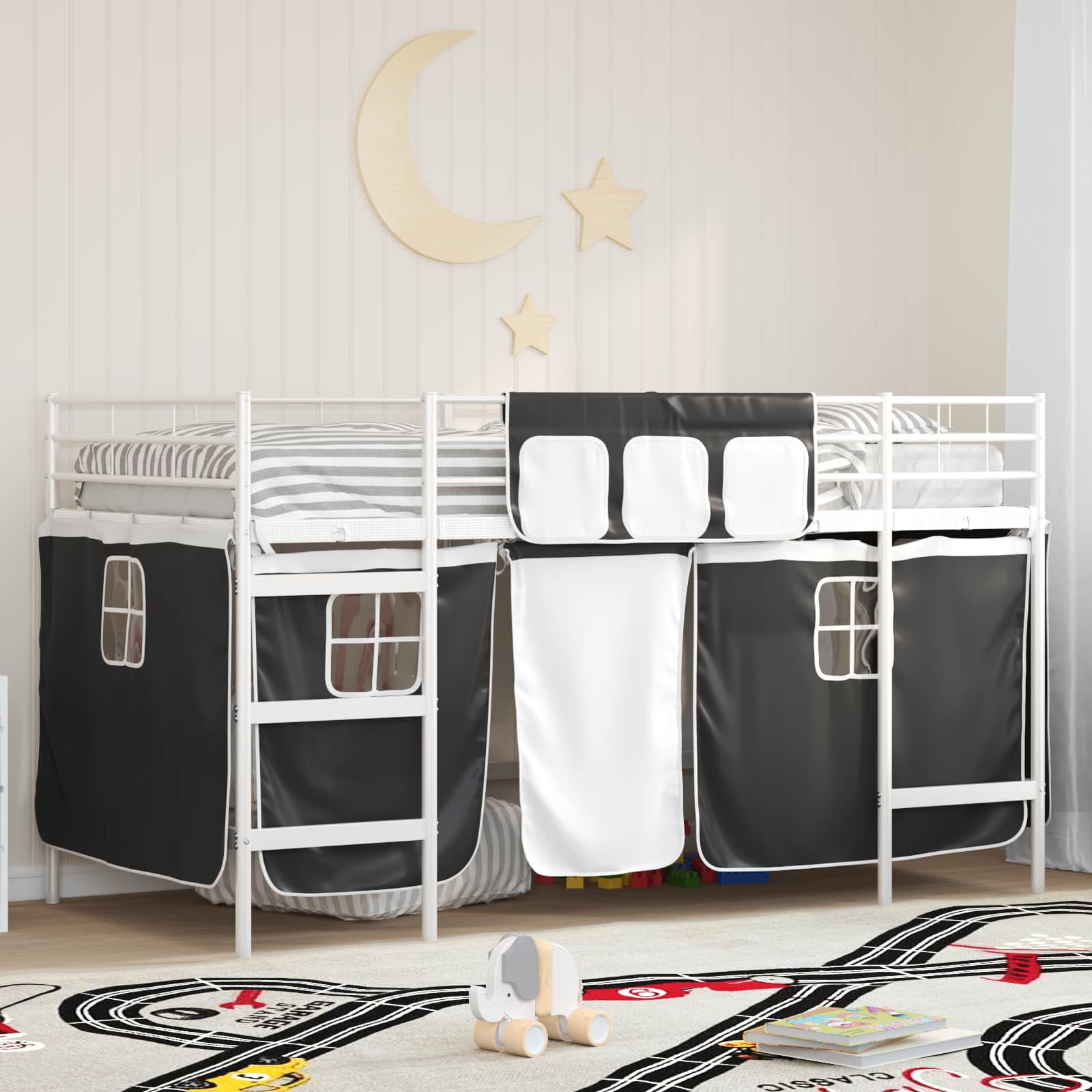 vidaXL Zwart 75 x 190 cm