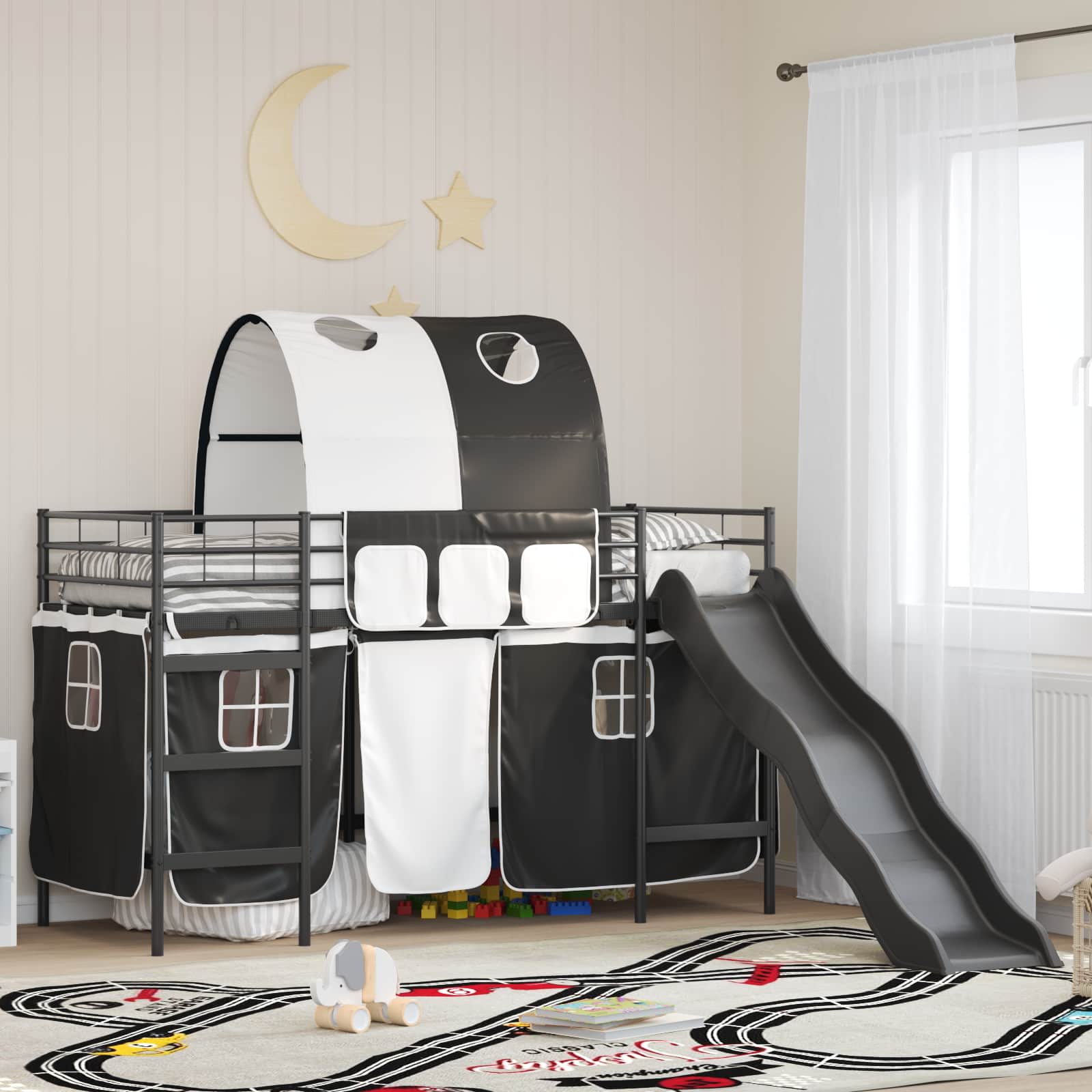 vidaXL Zwart 75 x 190 cm