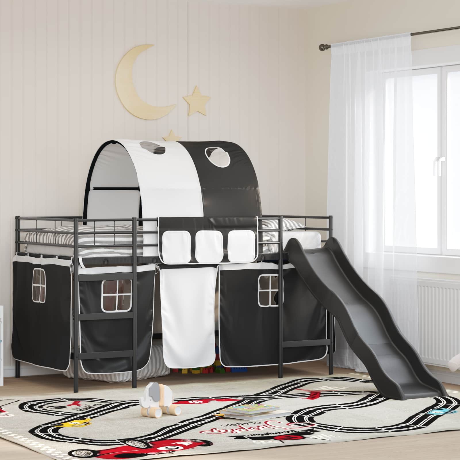 vidaXL Zwart 75 x 190 cm