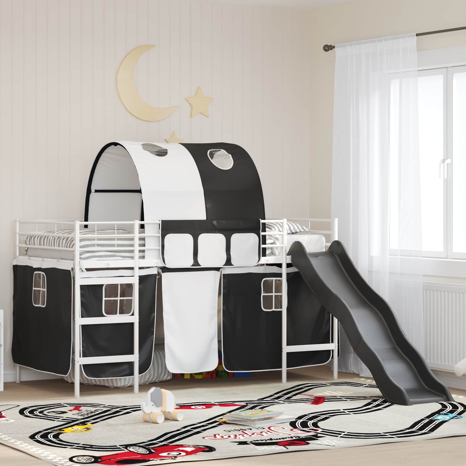 vidaXL Zwart 75 x 190 cm