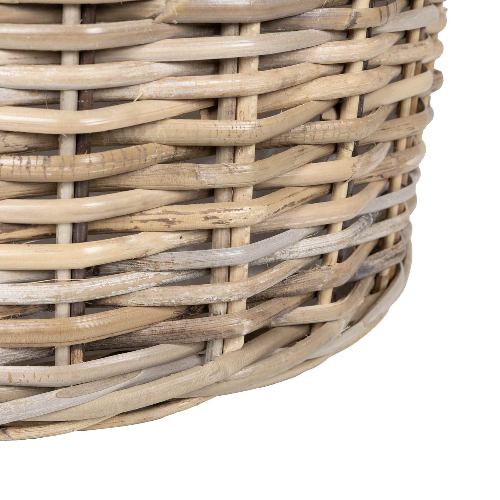 vidaXL Plantermand met opslag 2 pcs Grijs Lacak Riet