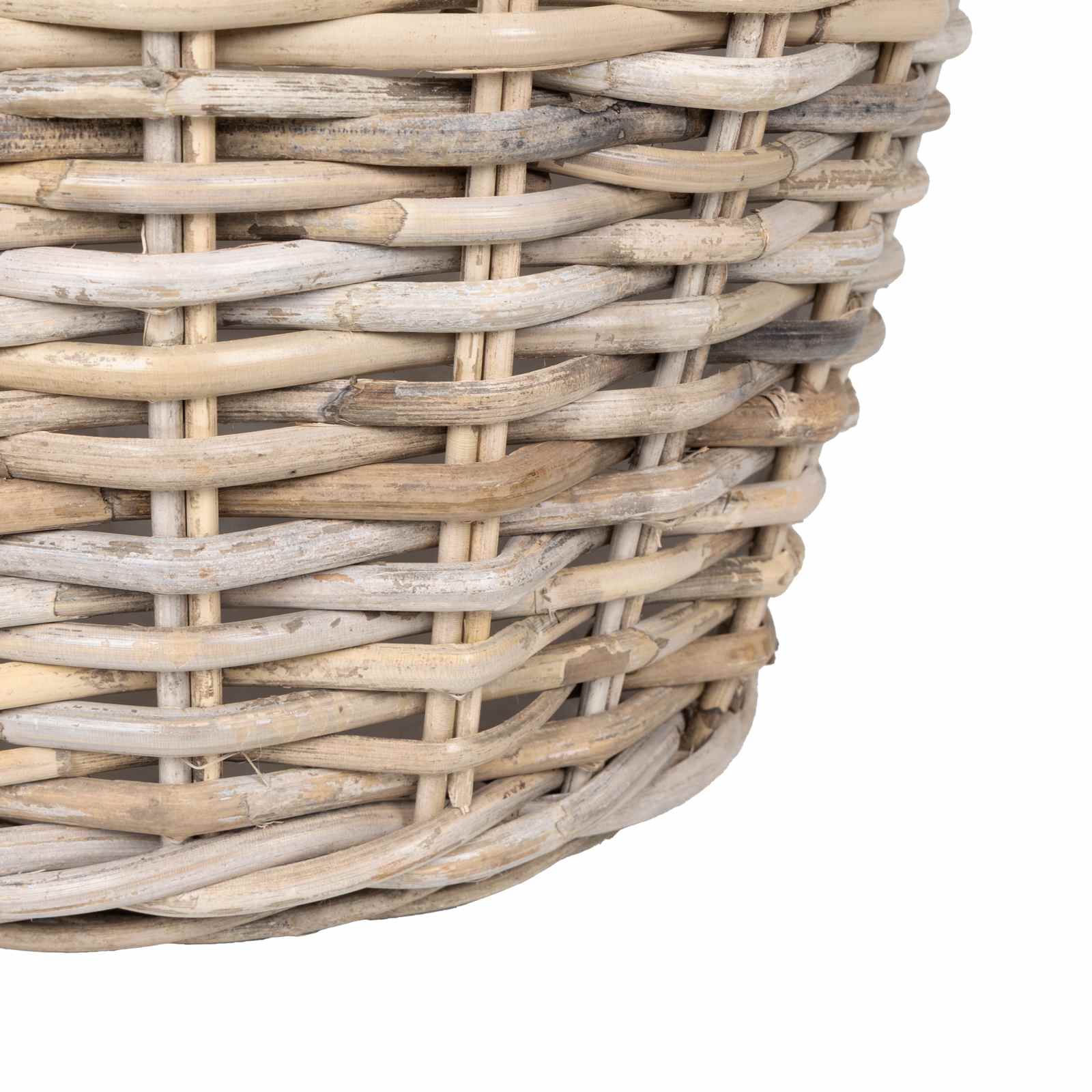 vidaXL Plantenmand met opslag 2 pcs Grijs Lacak Riet