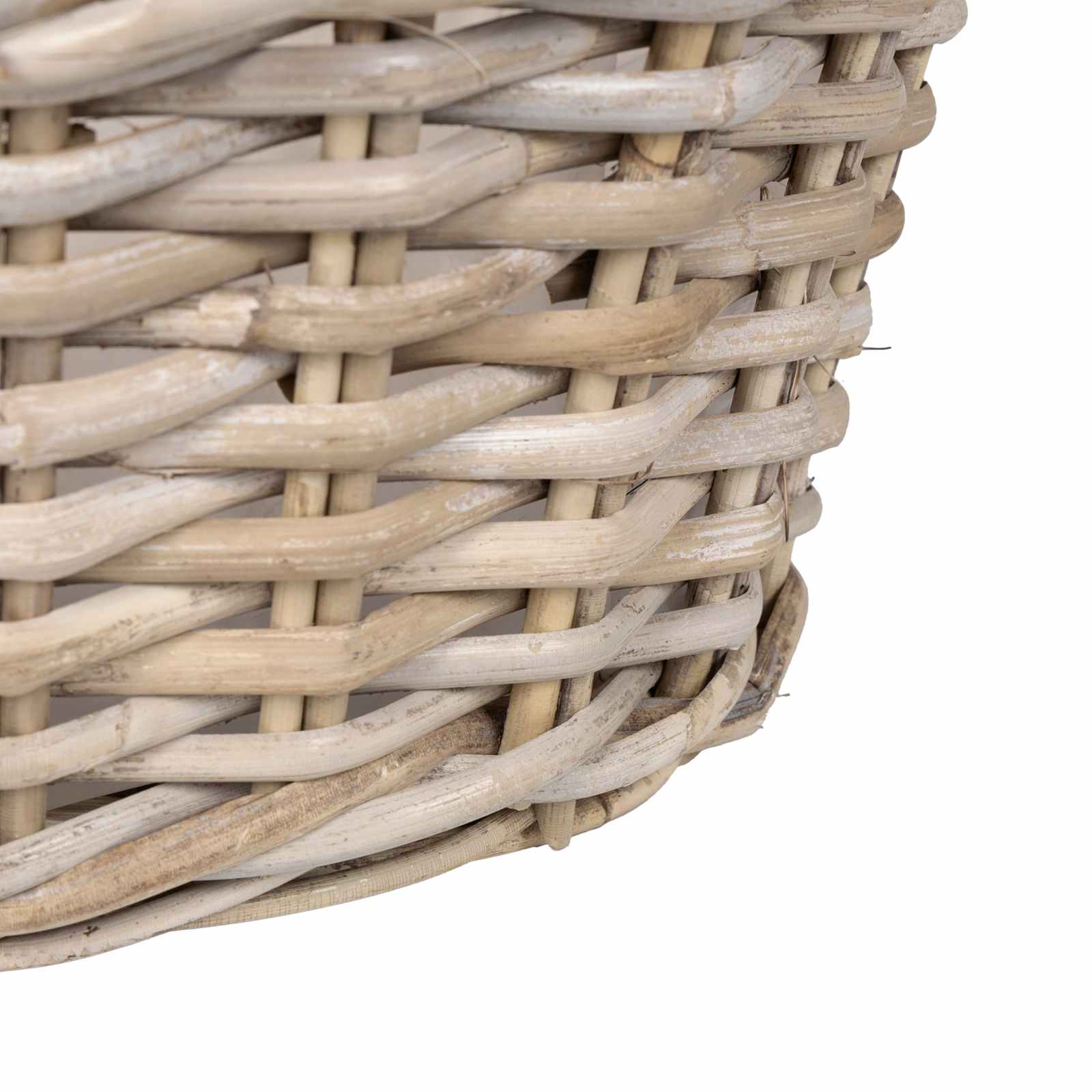 vidaXL Plantenmand met opslag 2 pcs Grijs Lacak Riet