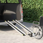 vidaXL Rolstoelhelling 2 pcs Zwart 152 x 19 x 5,5 cm Aluminium