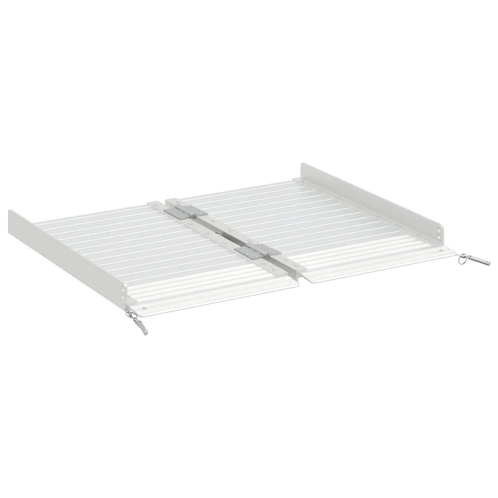 vidaXL Rolstoelhelling Zilver 62 x 73 x 5 cm Aluminium