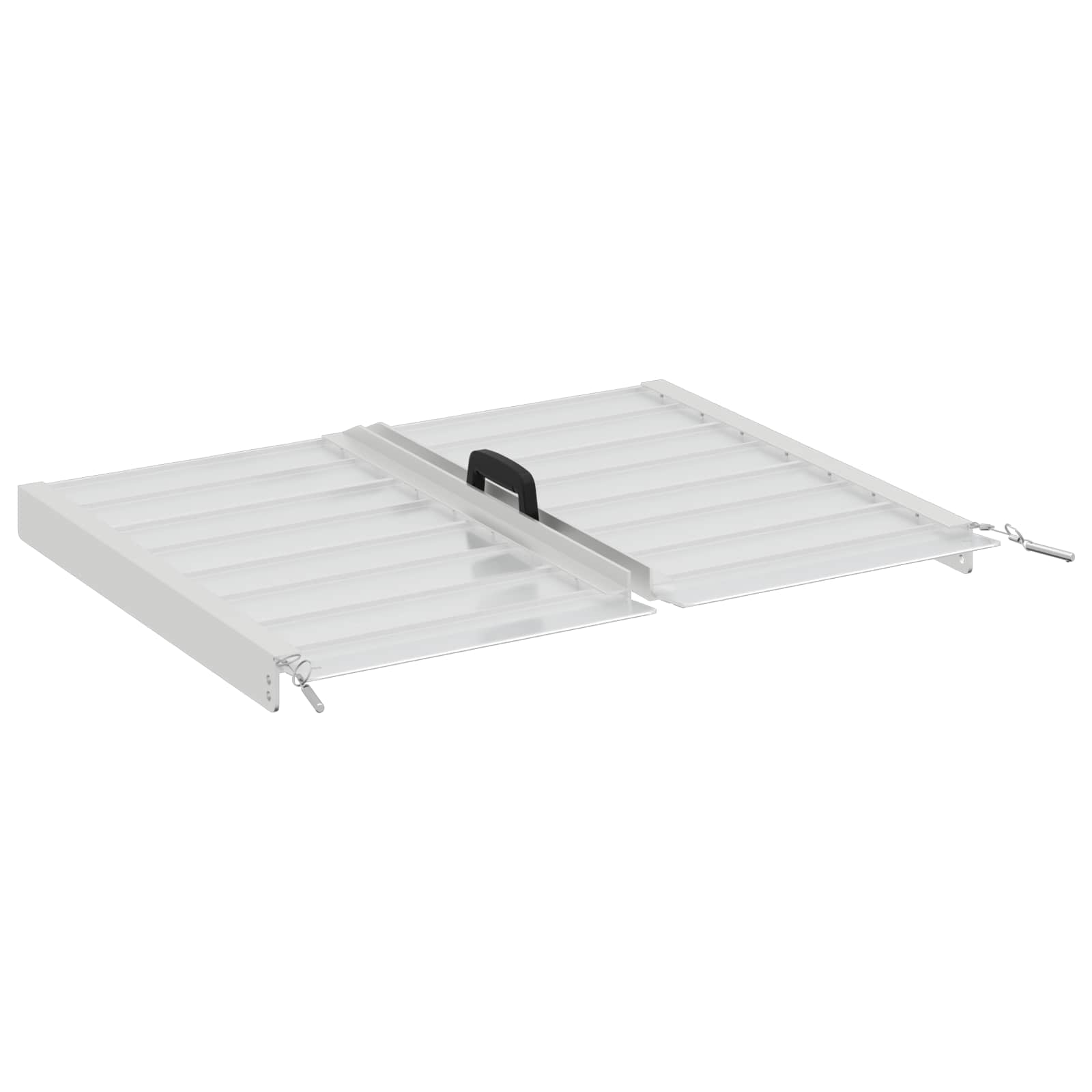 vidaXL Rolstoelhelling Zilver 62 x 73 x 5 cm Aluminium