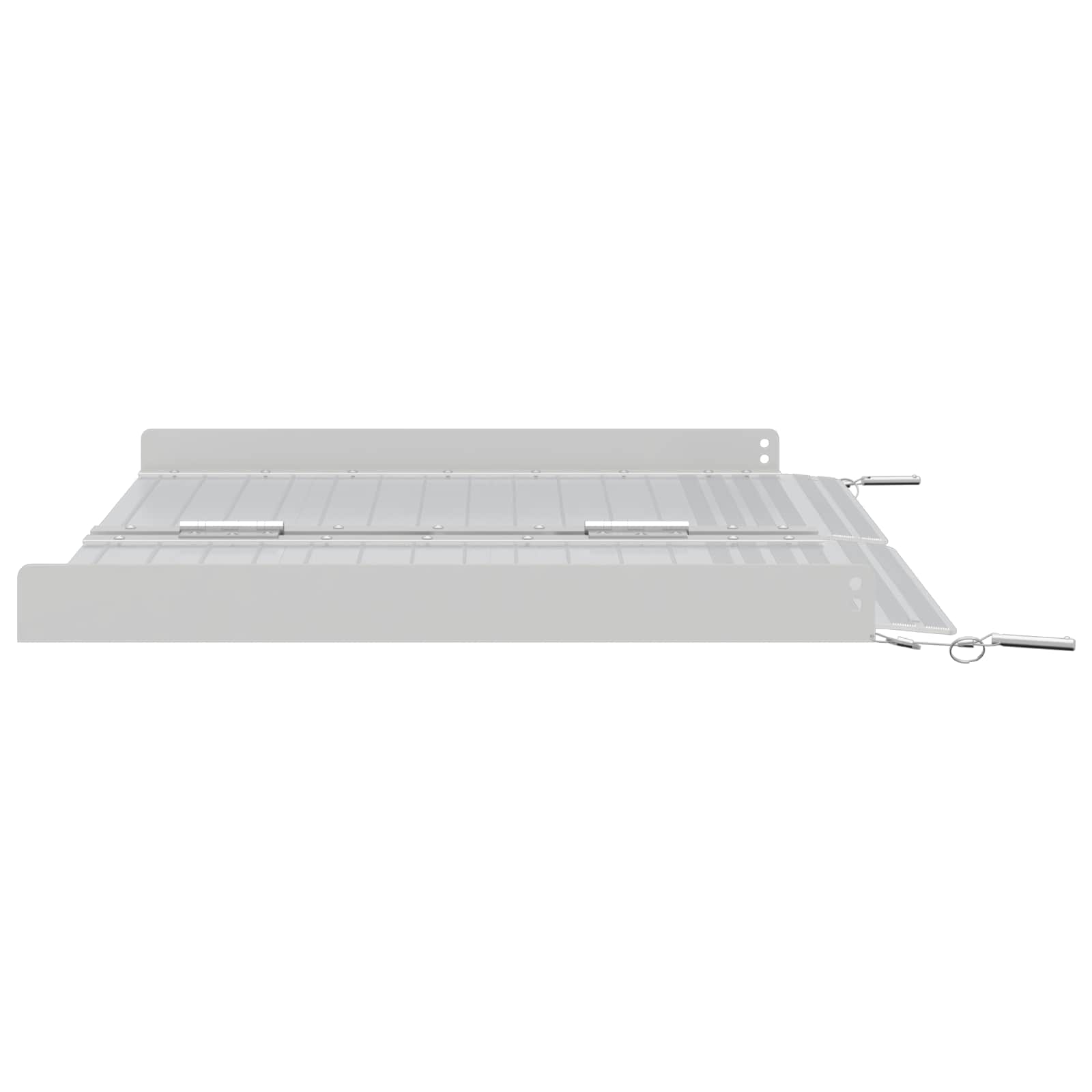 vidaXL Rolstoelhelling Zilver 62 x 73 x 5 cm Aluminium