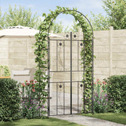 vidaXL Tuin Boog Effen Zwart