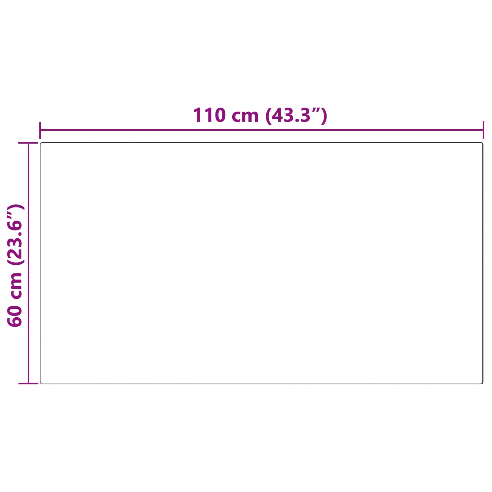 vidaXL Nepleer Schapenvacht Tapijt Wit 60 x 110 cm Polyester