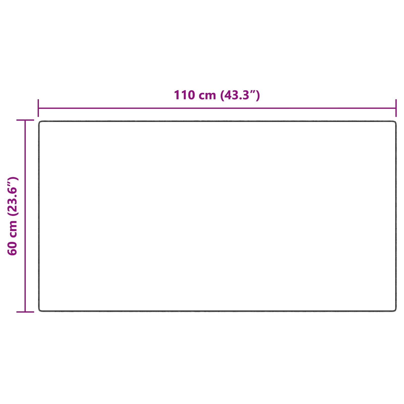 vidaXL Nep Konijnenbont Tapijt Wit 80 x 150 cm Polyester