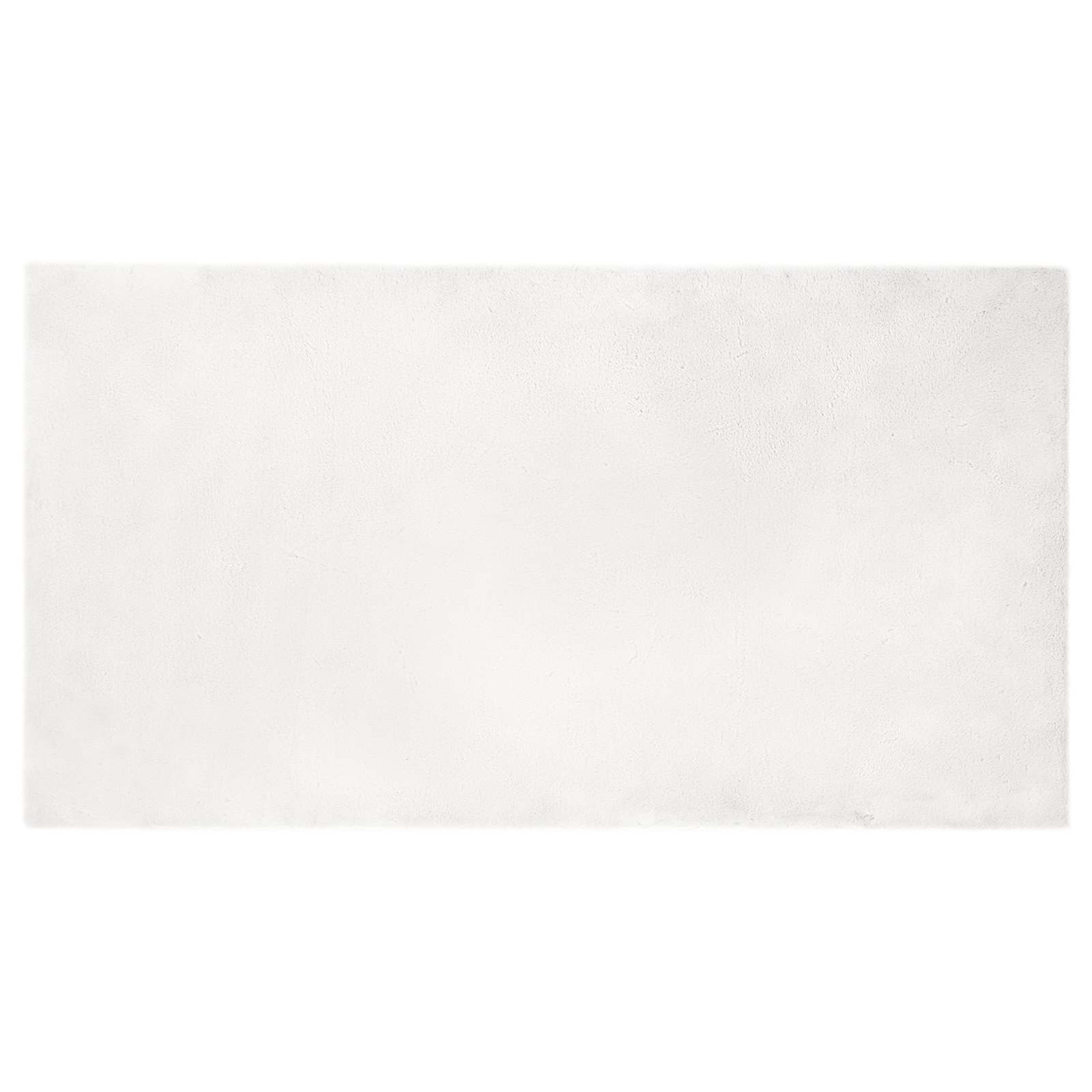 vidaXL Nep Konijnenbont Tapijt Wit 80 x 150 cm Polyester