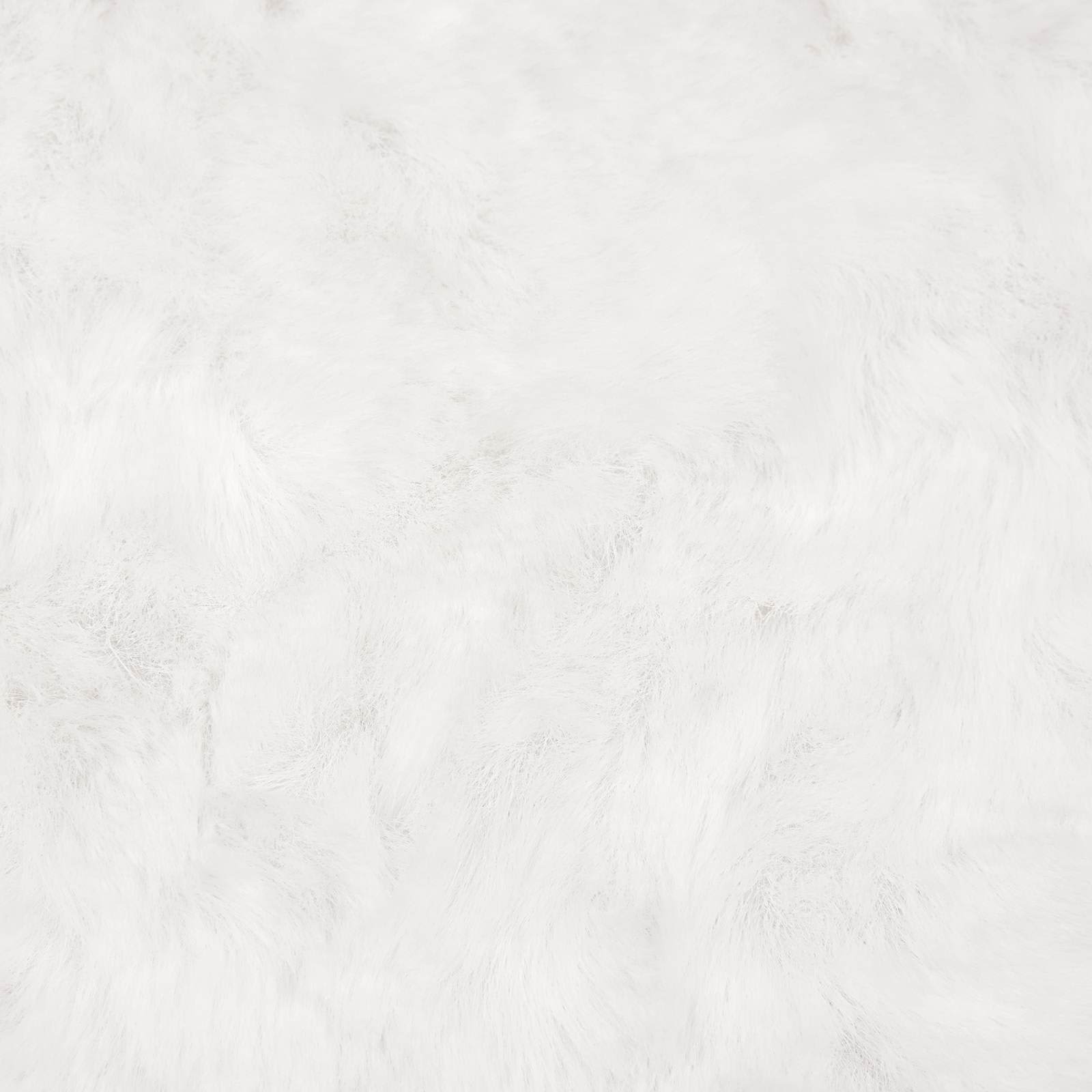 vidaXL Nep Konijnenbont Tapijt Wit 80 x 150 cm Polyester