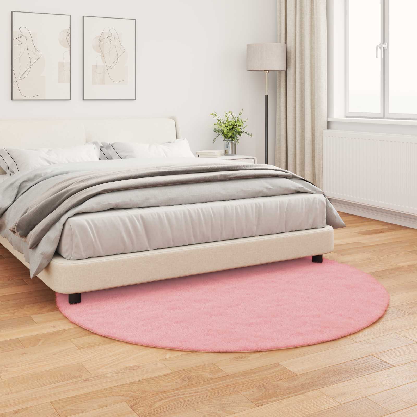 vidaXL Nep Konijnenbont Tapijt Wit 80 x 150 cm Polyester