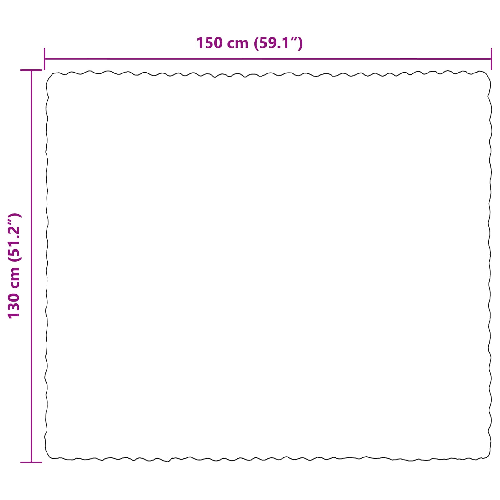 vidaXL Neppels Konijnenbont Deken 4 pcs Beige 130 x 150 cm Polyester