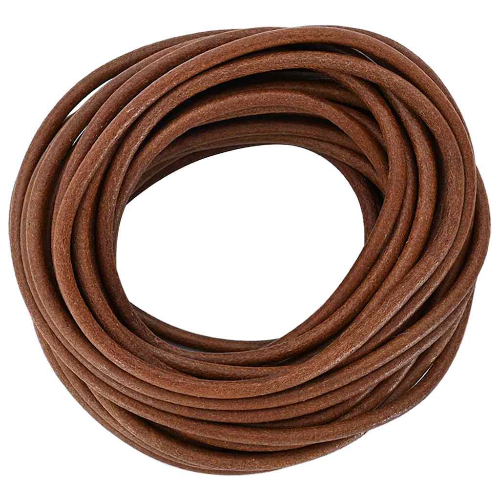 vidaXL Leren Koord Zwart Ø1 mm x 5 m Leer
