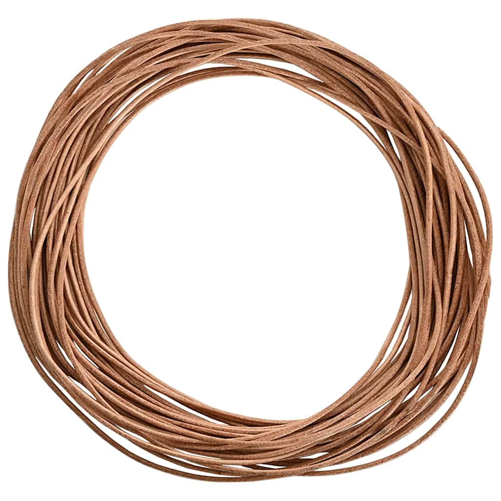 vidaXL Leren Koord Zwart Ø1 mm x 5 m Leer