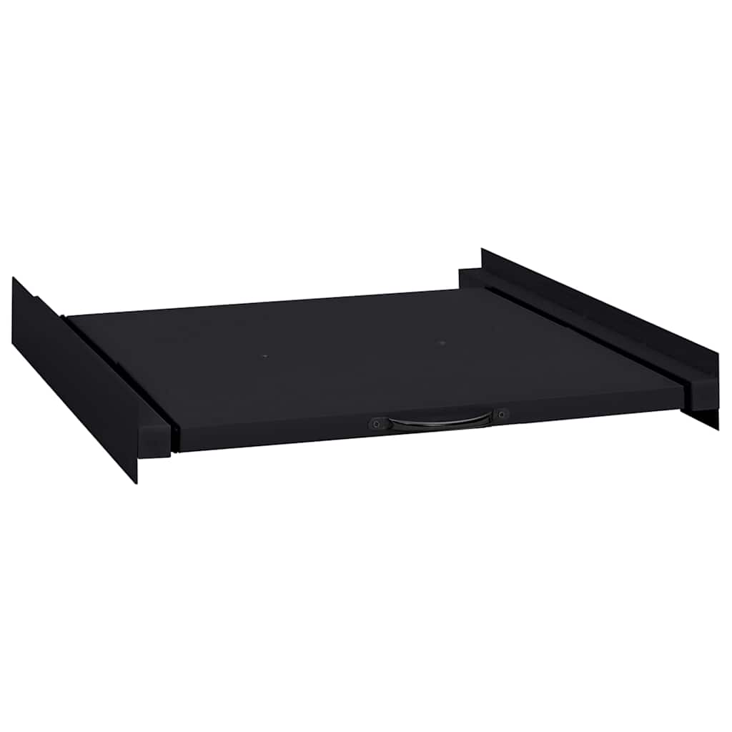 vidaXL Wasmachine Tussenplank Zwart 60 x 60 x 8 cm Staal