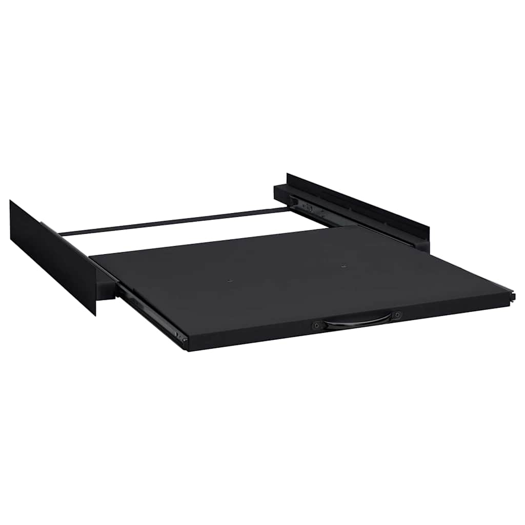 vidaXL Wasmachine Tussenplank Zwart 60 x 60 x 8 cm Staal