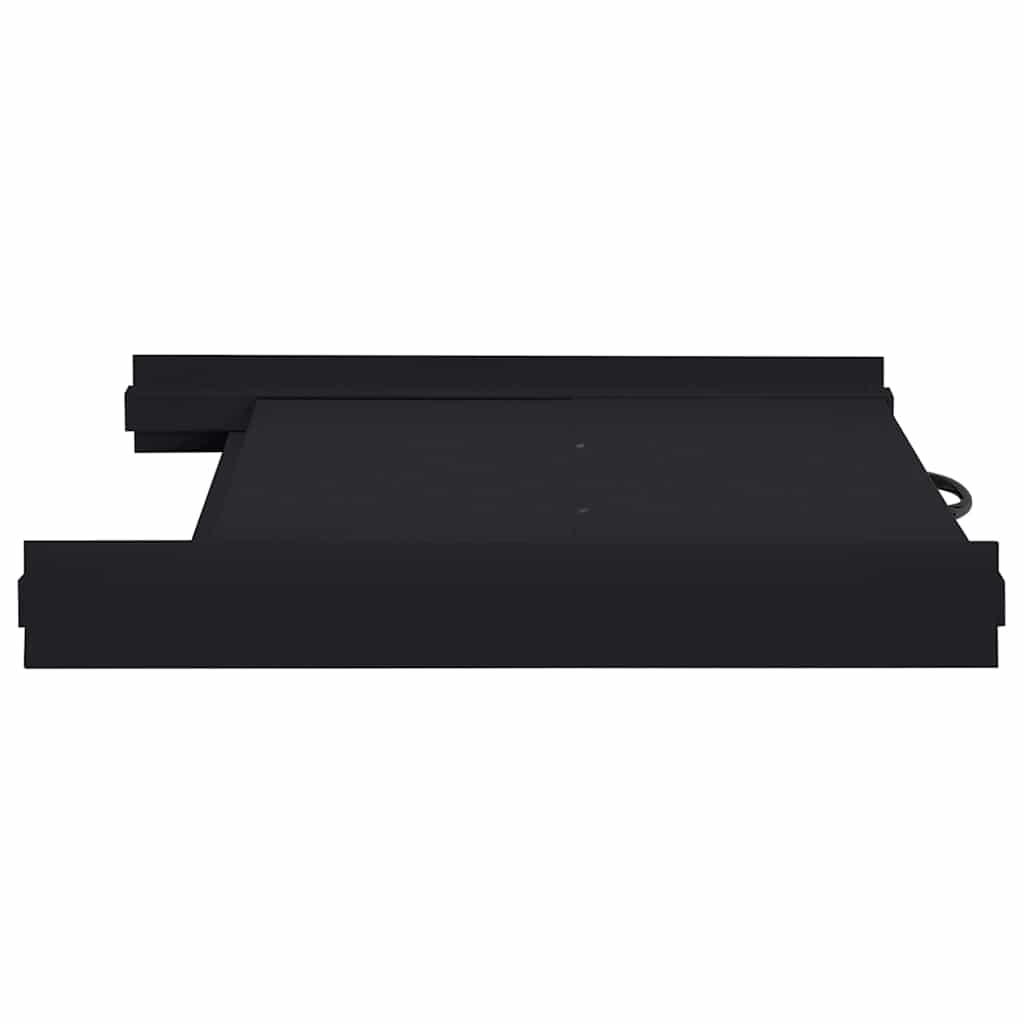 vidaXL Wasmachine Tussenplank Zwart 60 x 60 x 8 cm Staal