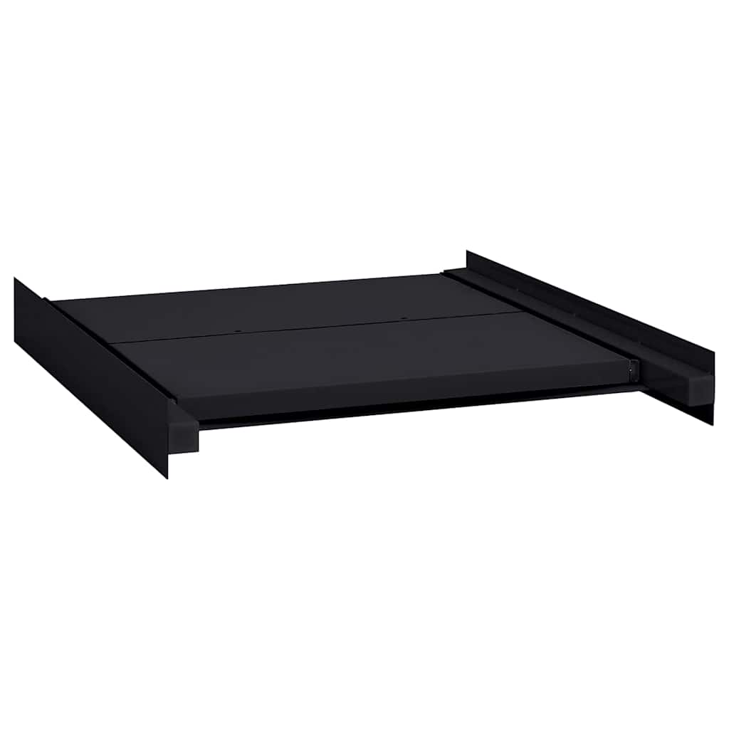 vidaXL Wasmachine Tussenplank Zwart 60 x 60 x 8 cm Staal
