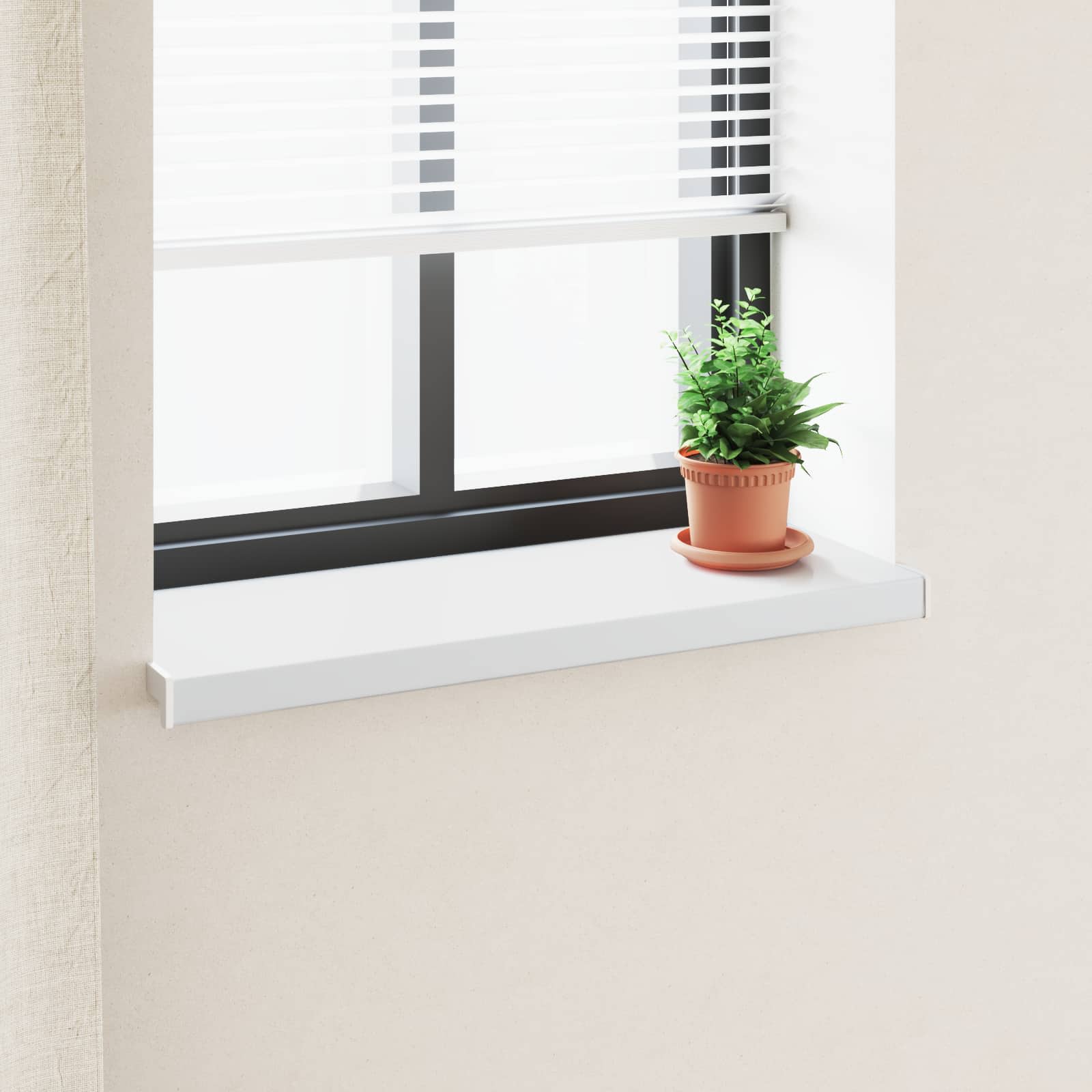 vidaXL Raamsokkel Wit 80 x 10 x 4,5 cm PVC gemengd met UPVC
